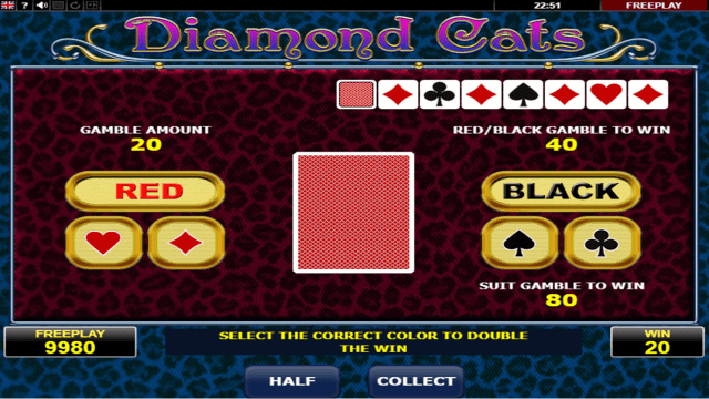 Характеристики слота Diamond Cats 4